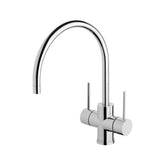 Phoenix Vivid Slimline Twinner 220mm Gooseneck Sink Mixer